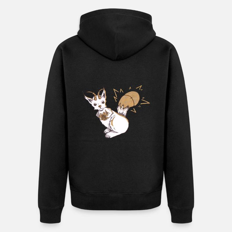 Ecuciole - Veste à capuche bio Premium Unisexe - noir