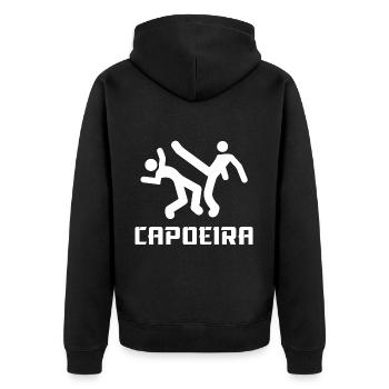 Capoeira - Veste à capuche bio Premium Unisexe - noir - Dos - Nico (187cm)