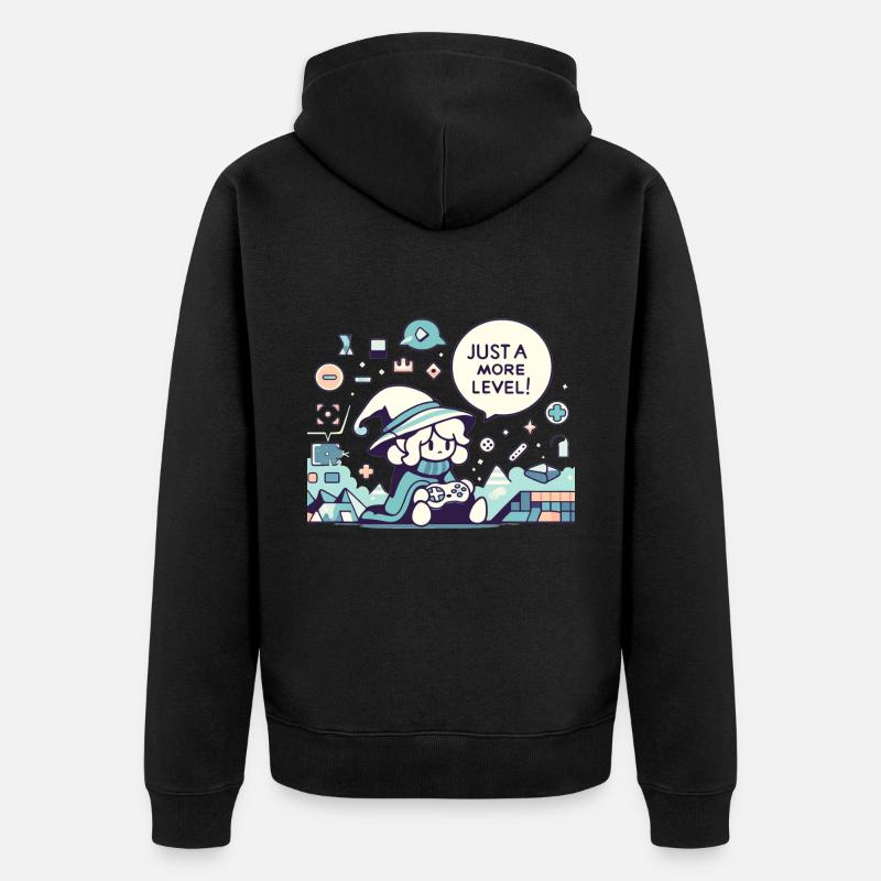 Sorcier du jeu - Veste à capuche bio Premium Unisexe - noir