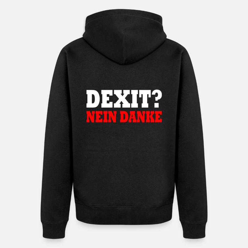 Dexit non merci - Veste à capuche bio Premium Unisexe - noir