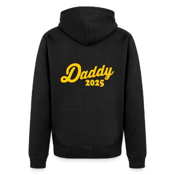 Daddy 2025 - Veste à capuche bio Premium Unisexe - noir - Dos - Nico (187cm)