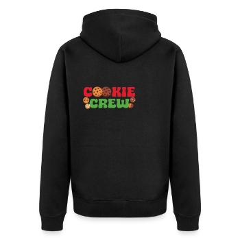 Candy Chocolate Cookies Cookie Crew - Unisex Premium Organic Zip Hoodie - black - Back - Nico (187cm)