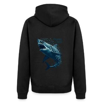 Croisière - Veste à capuche bio Premium Unisexe - noir - Dos - Nico (187cm)