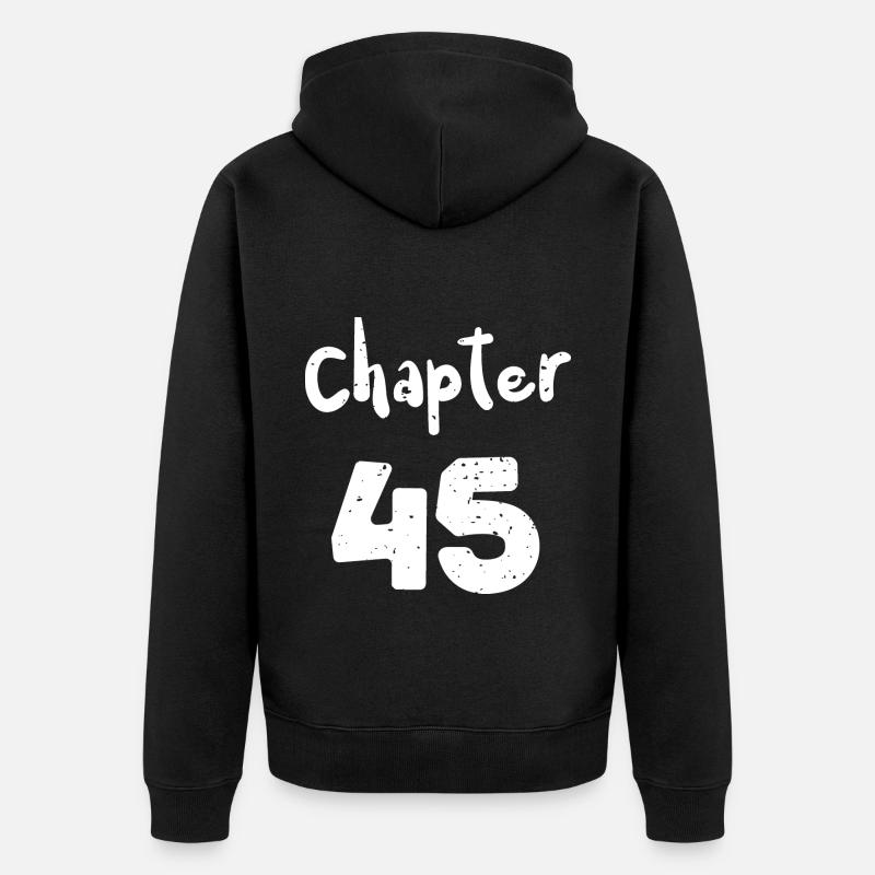 Chapitre 45 - Guépard - Veste à capuche bio Premium Unisexe - noir