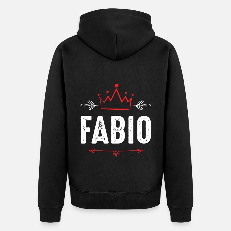 Fabio - Veste à capuche bio Premium Unisexe - noir