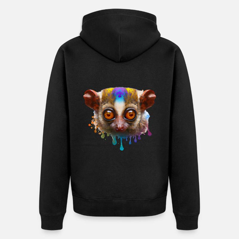 Conception Tarsier - Veste à capuche bio Premium Unisexe - noir