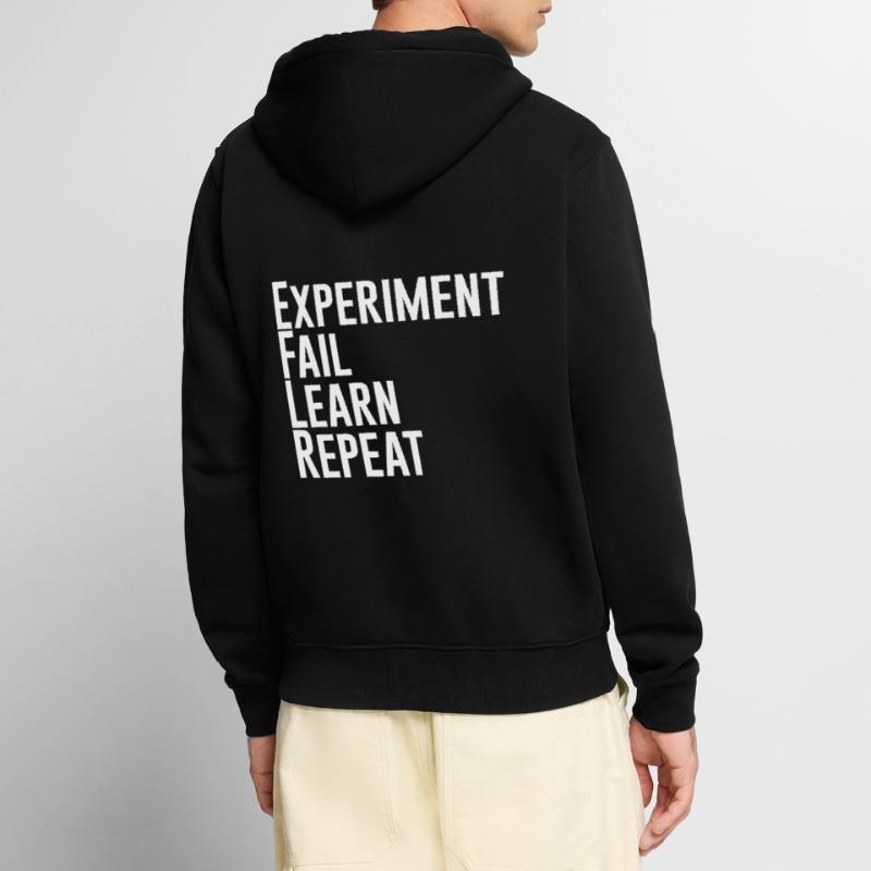 Experiment Fail Learn Repeat Unisex Premium Organic Zip Hoodie