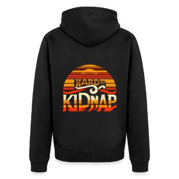 Difficile à kidnapper 3 - Veste à capuche bio Premium Unisexe - noir - Dos - Nico (187cm)