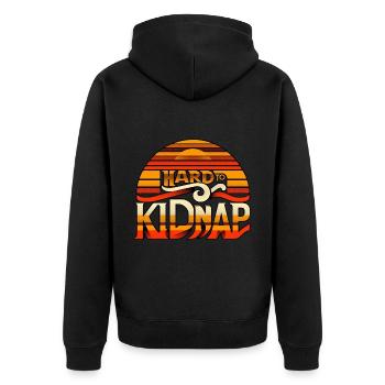 Hard to Kidnap 3 - Unisex Premium Organic Zip Hoodie - black - Back - Nico (187cm)
