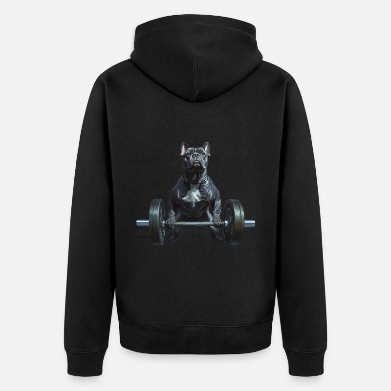 Cane Corso - Unisex Premium Bio Zip Hoodie - Schwarz