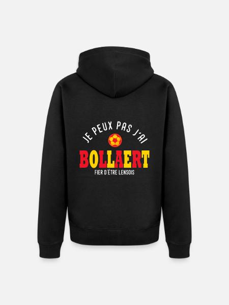 football lens Jpeux pas j ai supporter foot - Veste à capuche bio Premium Unisexe - noir