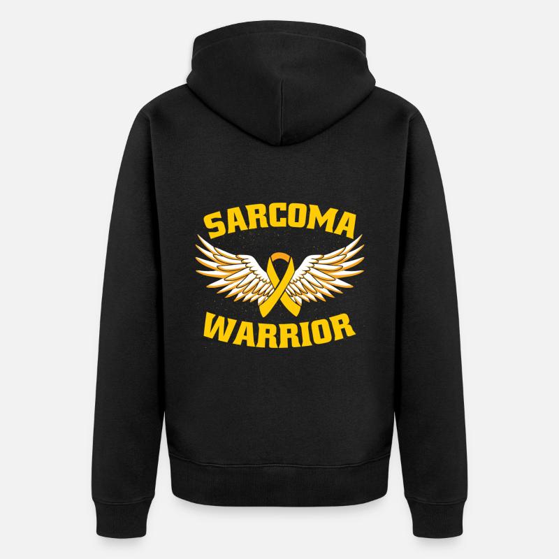 Guerrier du sarcome - Veste à capuche bio Premium Unisexe - noir
