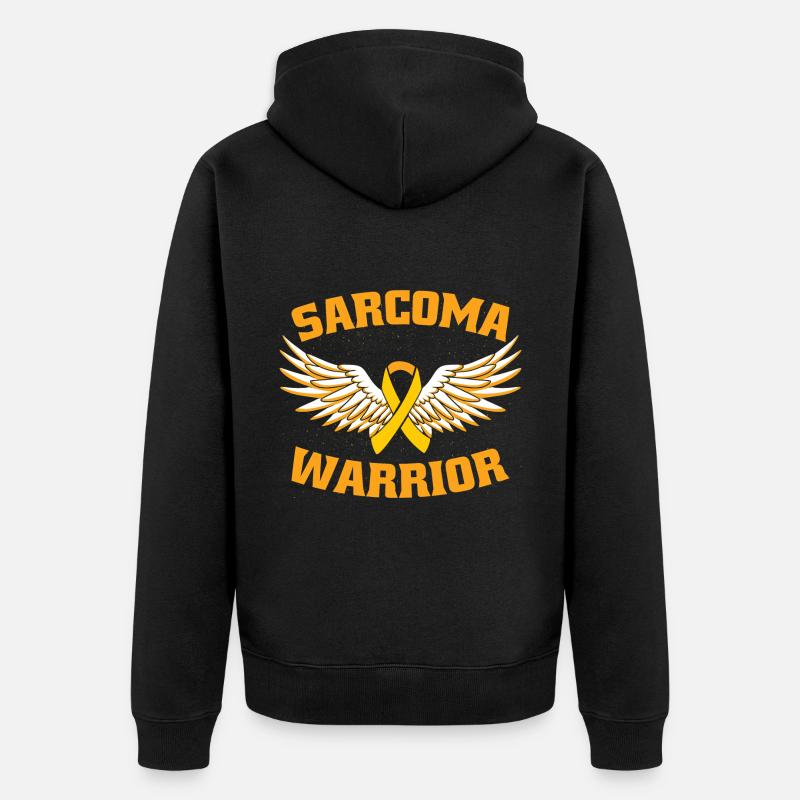 Guerrier du sarcome - Veste à capuche bio Premium Unisexe - noir