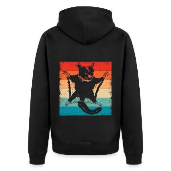 Rétro Vintage Sugar Glider Propriétaire Sugar Gliders - Veste à capuche bio Premium Unisexe - noir - Dos - Nico (187cm)