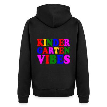 kindergarten vibes - Veste à capuche bio Premium Unisexe - noir - Dos - Nico (187cm)