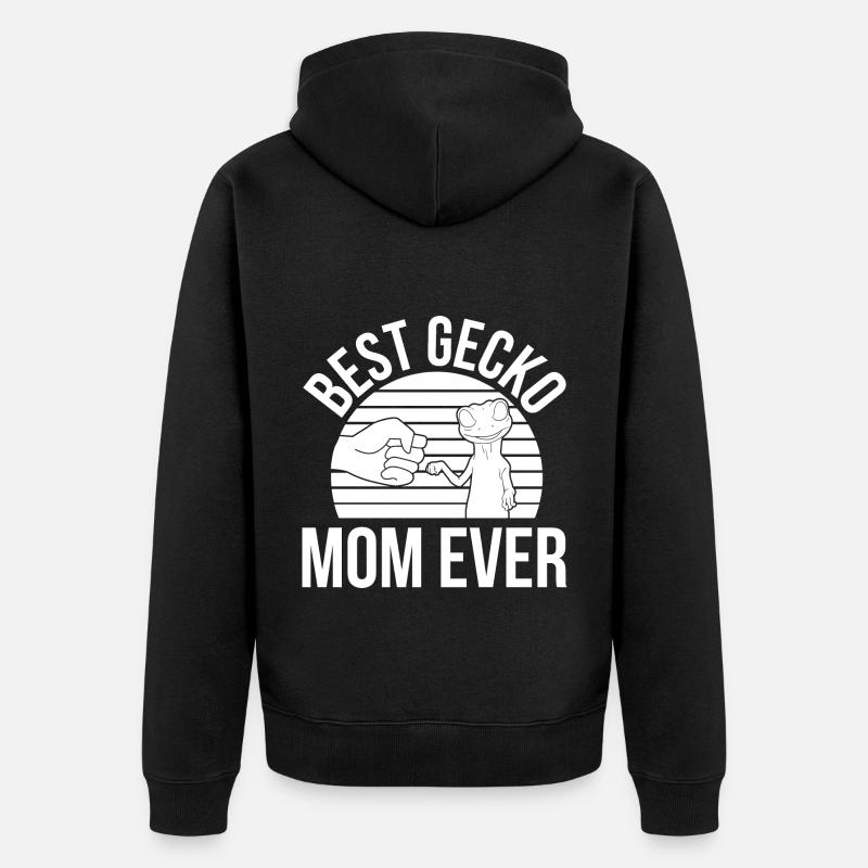 Gecko Mama - Veste à capuche bio Premium Unisexe - noir