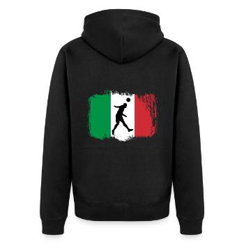 Football Italie Sport - Veste à capuche bio Premium Unisexe - noir - Dos - Nico (187cm)