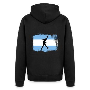Football Argentine Sports - Veste à capuche bio Premium Unisexe - noir - Dos - Nico (187cm)