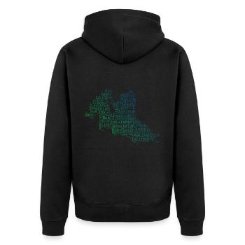 Men's Bobsleigh Track Bob Riding Women's Two-man Bobsleigh - Unisex Premium Organic Zip Hoodie - black - Back - Nico (187cm)