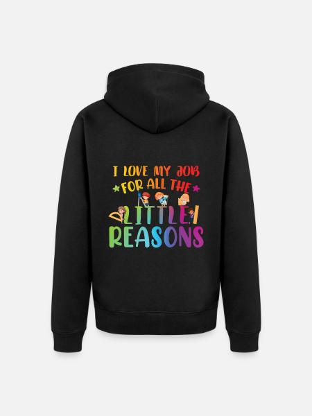 Kindergarten Elementary School Teacher - Unisex Premium Organic Zip Hoodie - black