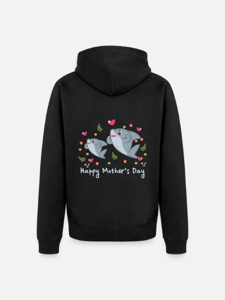 happy Mothersday - Unisex Premium Bio Zip Hoodie - Schwarz