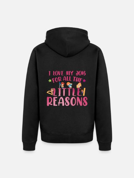 Education Teacher School - Unisex Premium Organic Zip Hoodie - black