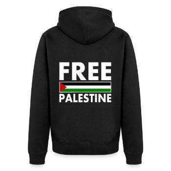 Free palestine - Veste à capuche bio Premium Unisexe - noir - Dos - Nico (187cm)