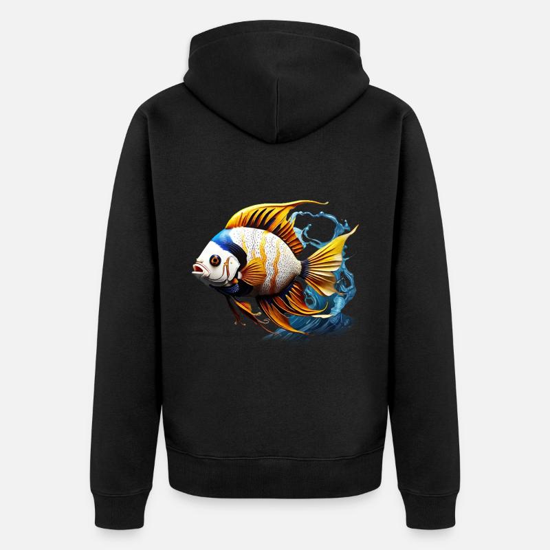 Angelfish - Veste à capuche bio Premium Unisexe - noir