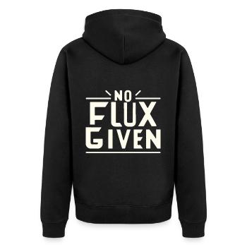 Pas de flux donné 15 - Veste à capuche bio Premium Unisexe - noir - Dos - Nico (187cm)