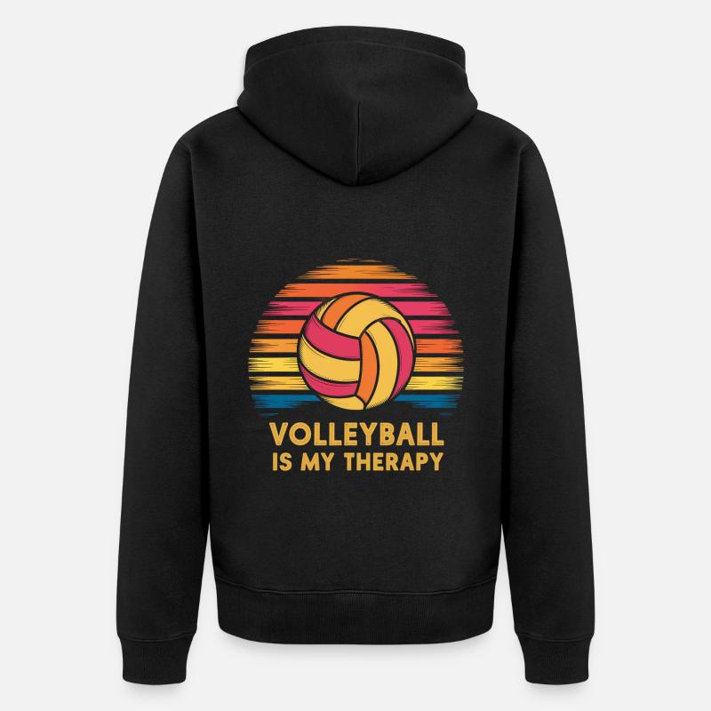 Volley-ball - Veste à capuche bio Premium Unisexe - noir