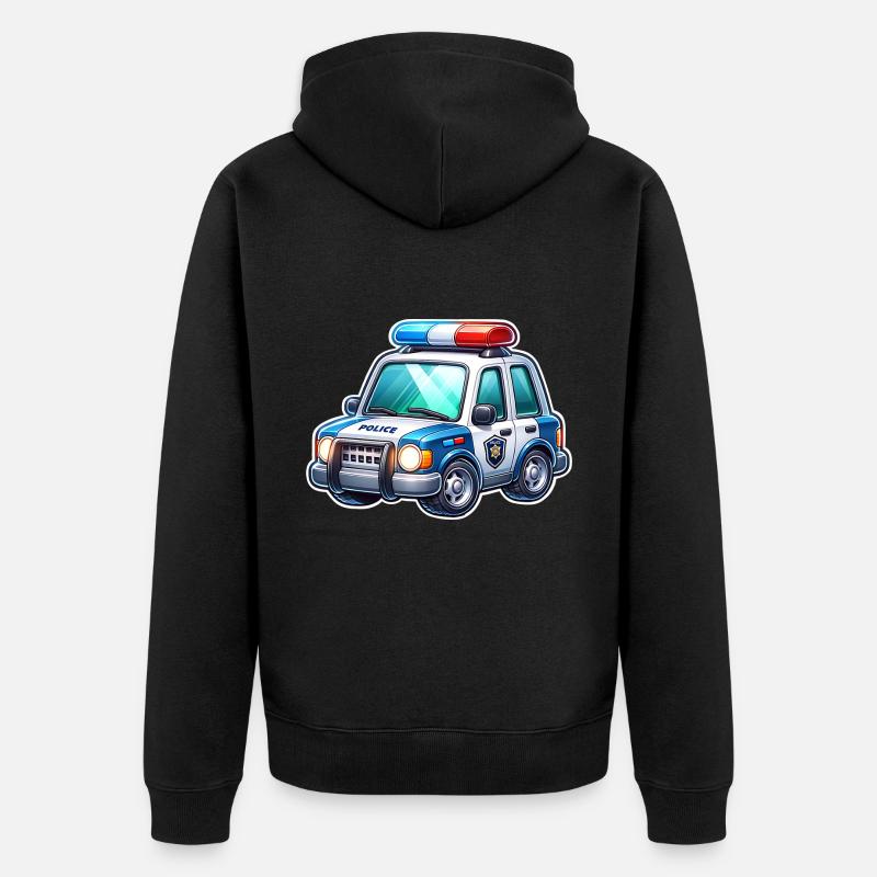 Police - Veste à capuche bio Premium Unisexe - noir