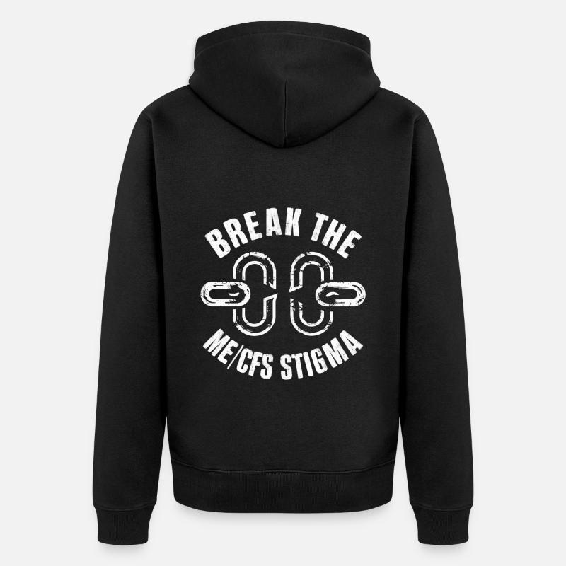 Briser la stigmatisation de l’EM/SFC - Veste à capuche bio Premium Unisexe - noir
