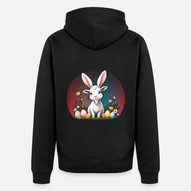 Pâques - Veste à capuche bio Premium Unisexe - noir