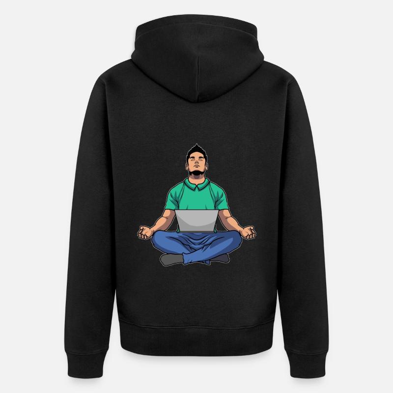 Programmer Coder Software Developer - Unisex Premium Organic Zip Hoodie - black