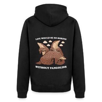 La vie serait si ennuyeuse sans pangolins pangolin - Veste à capuche bio Premium Unisexe - noir - Dos - Nico (187cm)
