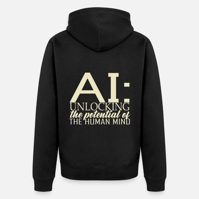Intelligence artificielle Deep Learning - Veste à capuche bio Premium Unisexe - noir