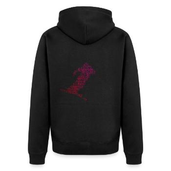 Ski acrobatique femmes Saut à ski hommes Freesty - Veste à capuche bio Premium Unisexe - noir - Dos - Nico (187cm)