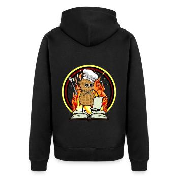 Peanut Cook Cuisines Hobby Chef Cuisine locale - Veste à capuche bio Premium Unisexe - noir - Dos - Nico (187cm)