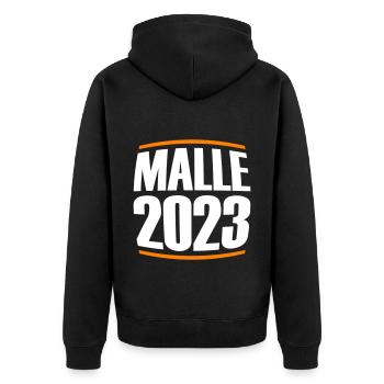 Malle 2023 Palier - Veste à capuche bio Premium Unisexe - noir - Dos - Nico (187cm)