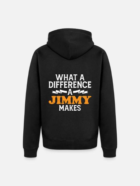 Quelle différence un Jimmy fait - Veste à capuche bio Premium Unisexe - noir