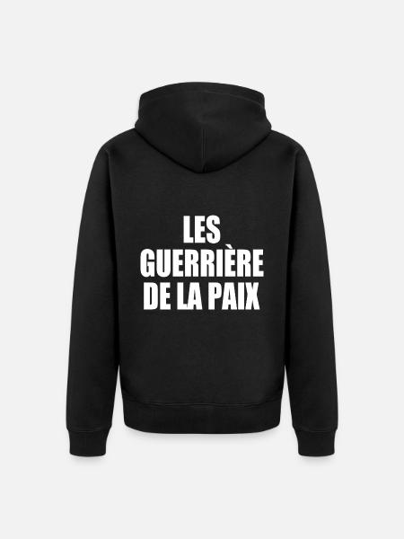 The Warriors of Peace - Unisex Premium Organic Zip Hoodie - black
