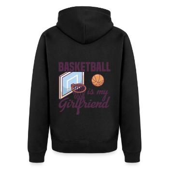 Basketball Is My Girlfriend Design Joueur de basket-ball - Veste à capuche bio Premium Unisexe - noir - Dos - Nico (187cm)