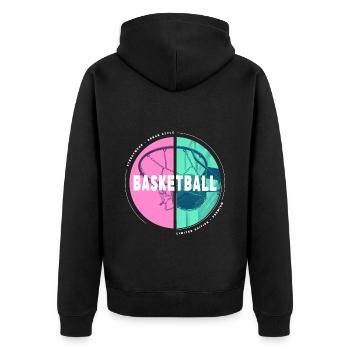 Basketteur Basketteur Basketteur Dunking Sport Player - Veste à capuche bio Premium Unisexe - noir - Dos - Nico (187cm)