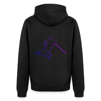 Slopestyle Hommes Ski Freestyle Femmes Ski Freestyle Femmes - Veste à capuche bio Premium Unisexe - noir - Dos - Nico (187cm)