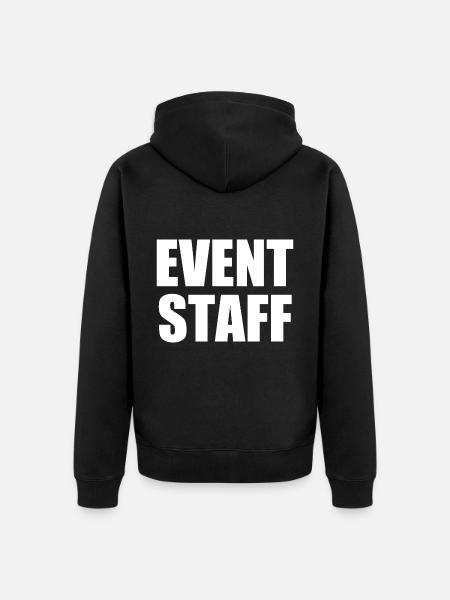 Event staff - Unisex Premium Organic Zip Hoodie - black
