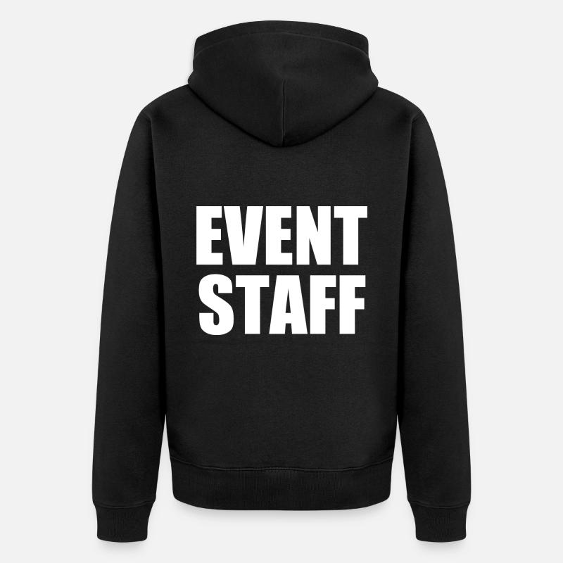 Event staff - Veste à capuche bio Premium Unisexe - noir