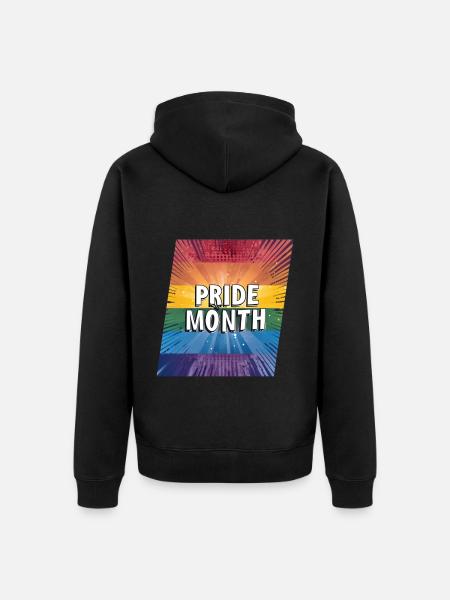 LGBTQ Pride Month - Unisex Premium Organic Zip Hoodie - black