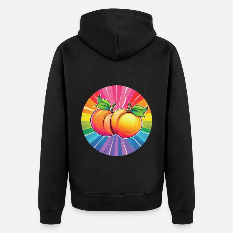 Pêche LGBTQ - Veste à capuche bio Premium Unisexe - noir