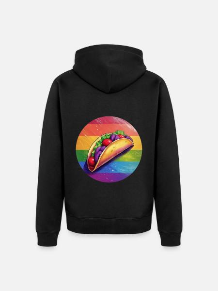 LGBTQ Taco - Unisex Premium Organic Zip Hoodie - black