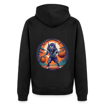 Gruseliges Halloween-partykostüm - Unisex Premium Organic Zip Hoodie - black - Back - Nico (187cm)